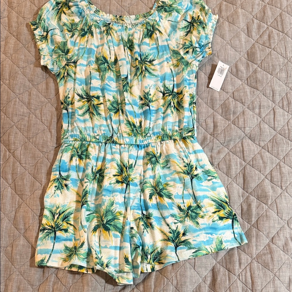 Old Navy Kids Romper with Palm Print